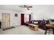Comfortable living room with a couch and an adjacent breakfast bar at 7321 Central Ave # 503, St Petersburg, FL 33710