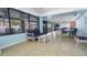 Beautiful recreation room featuring comfortable seating, tile flooring, and views of the exterior at 7321 Central Ave # 503, St Petersburg, FL 33710