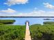 Picturesque view from the end of the private dock, showcasing tranquil waterfront scenery at 826 Christina Cir, Oldsmar, FL 34677