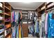 Walk-in closet with custom shelving provides ample space for organization at 826 Christina Cir, Oldsmar, FL 34677