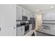 Modern kitchen features stainless steel appliances, granite countertops, stylish backsplash and light gray cabinetry at 10127 Newel Valley Loop, Riverview, FL 33569