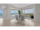 Bright dining area with a modern glass table, stylish chairs, and stunning views of the ocean at 1170 Gulf Blvd # 2101, Clearwater Beach, FL 33767