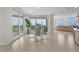 Modern living space with eating area, and views of the water at 1170 Gulf Blvd # 2101, Clearwater Beach, FL 33767