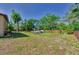 Spacious backyard featuring a pool and ample green space, offering a serene setting for outdoor enjoyment at 12923 Colony Rd, Hudson, FL 34669