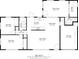 Floor plan featuring two bedrooms, Gathering room, living room, kitchen, dining area, and bath at 13880 Dominica Dr, Seminole, FL 33776