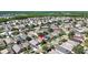 Residential aerial view shows home location, neighborhood, and proximity to a lake, highlighting community features at 16802 Fairbolt Way, Odessa, FL 33556