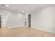 Large, neutral bedroom featuring recessed lights, hardwood floors and access to bathroom and closet at 2218 S Occident St, Tampa, FL 33629