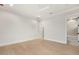 Bright bedroom with hardwood floors and a connected bath area at 2218 S Occident St, Tampa, FL 33629