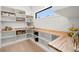 Walk-in pantry with custom shelving, butcher block countertops, and ample storage space at 2218 S Occident St, Tampa, FL 33629