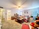The spacious bedroom boasts a ceiling fan, lots of natural light, and views of the exterior at 2679 Sabal Springs Cir # 102, Clearwater, FL 33761