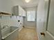 Clean laundry room with built-in cabinets and a sink at 2820 Pankaw Ln, Valrico, FL 33596