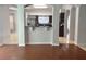 Bright open living space with smooth floors leading to a eat in kitchen and stainless appliances at 2820 Pankaw Ln, Valrico, FL 33596