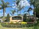 Buckhorn Preserve community sign surrounded by lush landscaping and mature palm trees at 2820 Pankaw Ln, Valrico, FL 33596