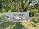 Well maintained front entrance to Seven Springs Golf & Country Club at 3311 Teeside Dr, New Port Richey, FL 34655