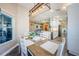 Inviting open floorplan showcasing the dining area, living room, and kitchen; perfect for entertaining and everyday living at 382 Tavernier Cir, Oldsmar, FL 34677
