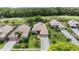 Aerial view of homes with lush landscaping and golf course views, showcasing the serene neighborhood at 5132 Pinnacle Dr, Oldsmar, FL 34677