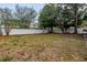 Spacious backyard with mature trees and privacy fence at 518 62Nd Ne Ave, St Petersburg, FL 33702