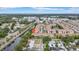 Aerial view showcasing the community's location near a waterway and tree lined streets at 5312 6Th N Way, St Petersburg, FL 33703