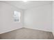 Empty bedroom featuring plush carpeting and a window providing natural light at 9309 Tradewater Oaks Ct, Riverview, FL 33578