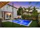 Backyard pool and spa with a patio area for entertaining and relaxing at 1001 S Oregon Ave, Tampa, FL 33606