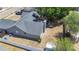 Overhead aerial view of the house featuring a new roof, fenced backyard, and potential space for landscaping at 1005 Cameo Crest Ln, Valrico, FL 33596