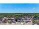 Expansive aerial view showcasing the residential neighborhood, lush green landscape, and clear blue sky on a sunny day at 1005 Cameo Crest Ln, Valrico, FL 33596