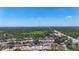 Panoramic aerial view of the neighborhood, highlighting the community layout, trees, and proximity to local amenities at 1005 Cameo Crest Ln, Valrico, FL 33596