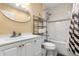 Well-maintained bathroom featuring modern fixtures, a shower, and a bathtub at 13696 Orange Sunset Dr # 13696, Tampa, FL 33618