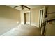 Cozy bedroom offering neutral walls, plush carpeting, closet space, and a ceiling fan at 1510 Sakonnet Ct, Brandon, FL 33511