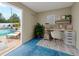 Bright office with pool views offers the perfect work-from-home setting at 2250 64Th N St, St Petersburg, FL 33710