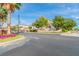 Lakefront community entrance with manicured landscaping, flowers, and palm trees under a sunny sky at 2547 Lexington Oak Dr, Brandon, FL 33511