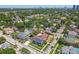 Residential area aerial view featuring a mix of homes, manicured lawns, and mature shade trees at 3008 S Church Ave, Tampa, FL 33629