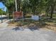 Park Entrance with signage for Mobbly Bayou Wilderness Preserve at 315 Shore E Dr, Oldsmar, FL 34677