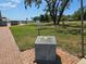 A veteran's park memorial sign with a bronze plaque at the park at 315 Shore E Dr, Oldsmar, FL 34677