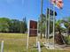 Informational signs at the Veterans Memorial Park at 315 Shore E Dr, Oldsmar, FL 34677