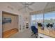 Well-lit office area with a desk and chair, perfect for work with a view at 7882 Sailboat Key S Blvd # 401, South Pasadena, FL 33707