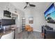 Home office space featuring desk, chair, shelving, and a modern aesthetic at 7912 Sailboat Key S Blvd # 508, South Pasadena, FL 33707