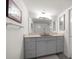 Bathroom vanity with ample counter space, storage, and well-lit mirror at 919 Osceola Rd # 202, Belleair, FL 33756
