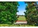 Lush green golf course view framed by mature trees creating a picturesque scene at 919 Osceola Rd # 202, Belleair, FL 33756