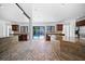 Well-appointed kitchen featuring granite countertops, stainless appliances and views of the pool at 12062 Stone Crossing Cir, Tampa, FL 33635