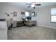 Large bedroom with neutral carpet, lots of light and plenty of space at 13651 Ashlar Slate Pl, Riverview, FL 33579