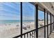 Balcony view showcasing beach front and ocean views of the beach at 14900 Gulf Blvd # 212, Madeira Beach, FL 33708
