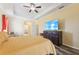 The main bedroom has an entertainment center with access to the bathroom at 2417 Cumberland Cliff Dr, Ruskin, FL 33570