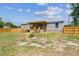 A newly renovated home with a covered back porch and a spacious fenced backyard at 25126 Huston St, Brooksville, FL 34601