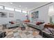 Bright living room showcasing the tile flooring, modern art, and stylish decor at 3501 S Drexel Ave, Tampa, FL 33629