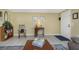 Cozy living room with neutral paint, tile flooring, and lots of natural light at 3540 Cockatoo Dr, New Port Richey, FL 34652
