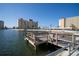Scenic water view of the condominium complex from the pier at 4725 Cove Cir # 601, St Petersburg, FL 33708