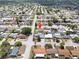 A bird's eye view of the home in the neighborhood at 5821 Thrush Dr, New Port Richey, FL 34652