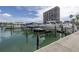 The property has a boat dock with multiple boat slips, offering convenient water access at 7625 Sun Island S Dr # 106, South Pasadena, FL 33707