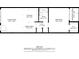 Detailed floor plan of the living room, kitchen, bedroom, bathroom, and porch at 7625 Sun Island S Dr # 106, South Pasadena, FL 33707